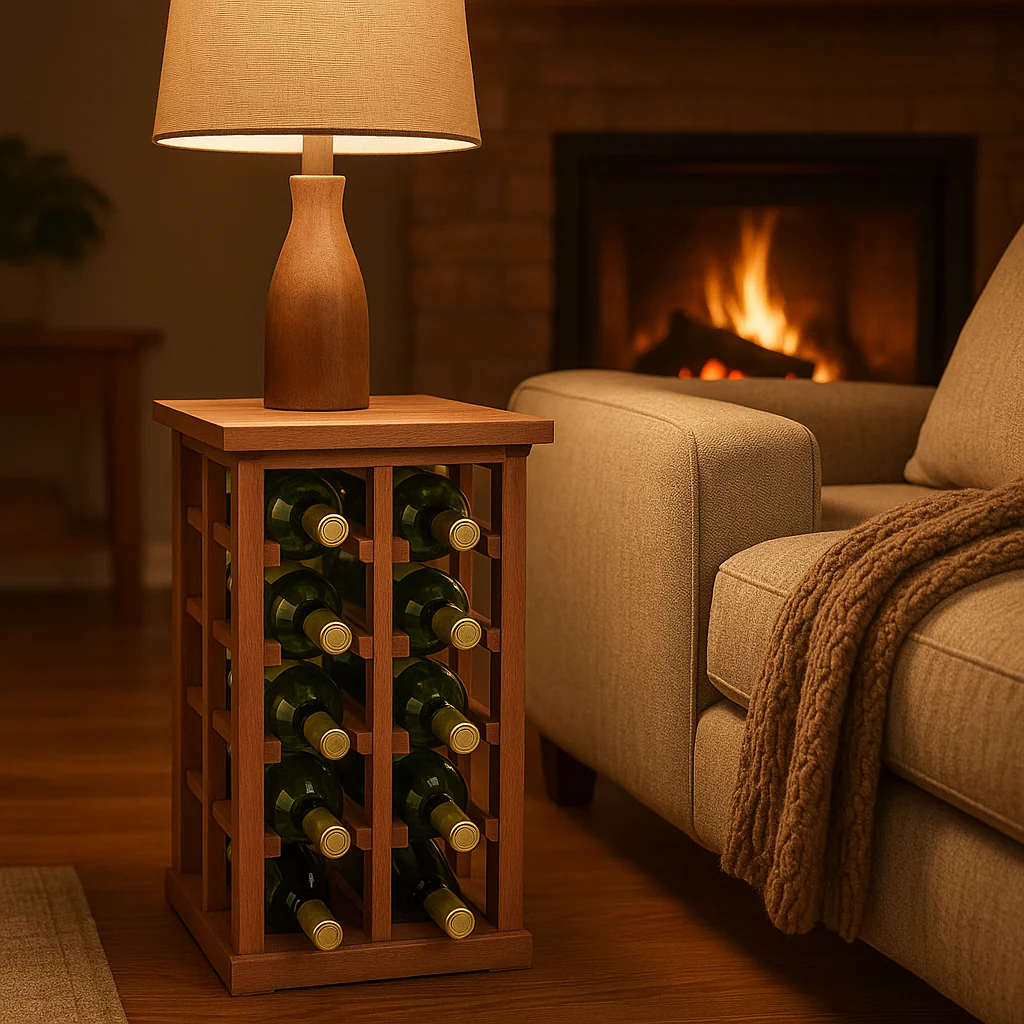 Wine Rack with Tabletop / Tasting Area for 12 standard Bottles - Image 3