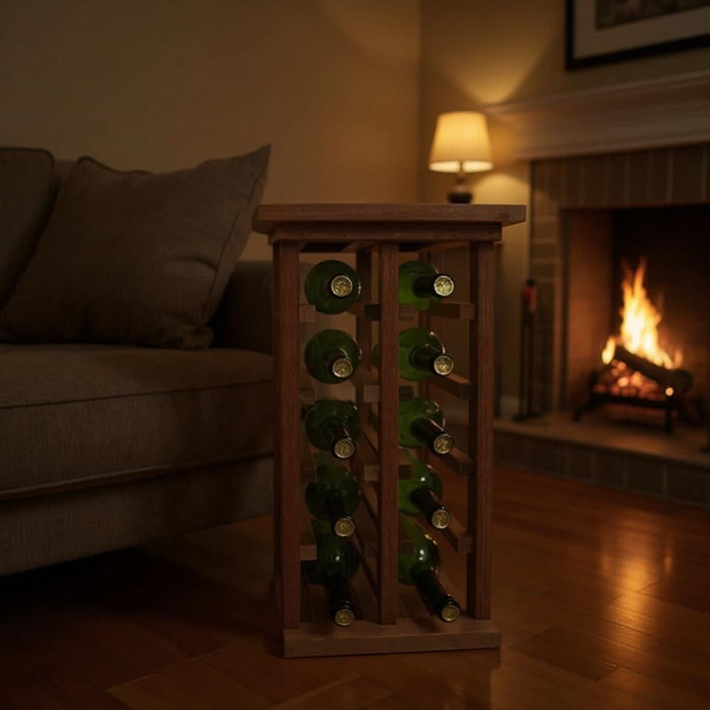 Wine Rack with Tabletop / Tasting Area for 12 standard Bottles - Image 4
