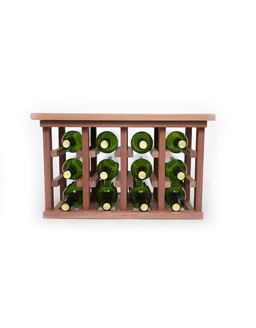 Space Saving Wood Wine Rack with Tabletop - Image 4