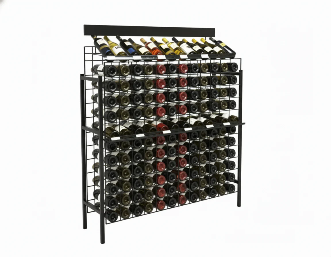 Wire Retail Standard Bottle Wine Rack Display | 144 Bottles - Image 4