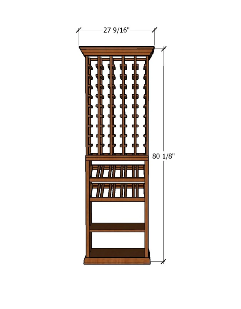 2 Foot Wine Cellar Storage System | 75 Bottle Capacity - Image 4