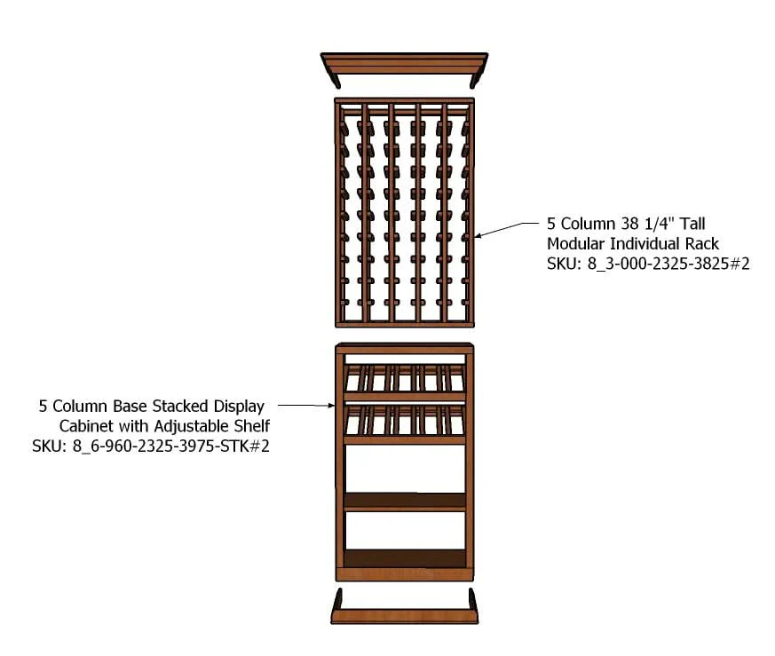2 Foot Wine Cellar Storage System | 75 Bottle Capacity - Image 5