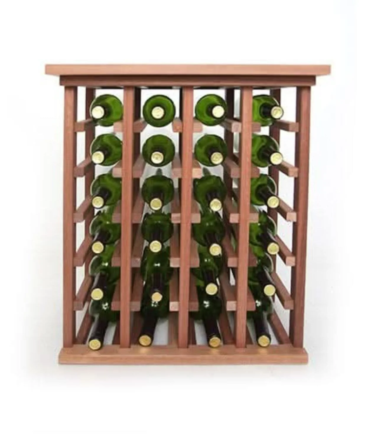 Solid Wood Handcrafted Wine Rack with Tabletop - Image 4