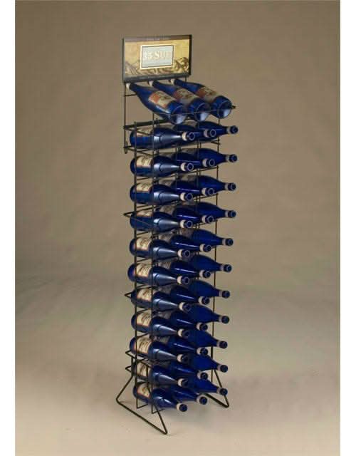 Point of Purchase Metal Retail Wine Display | 36 Bottles - Image 4