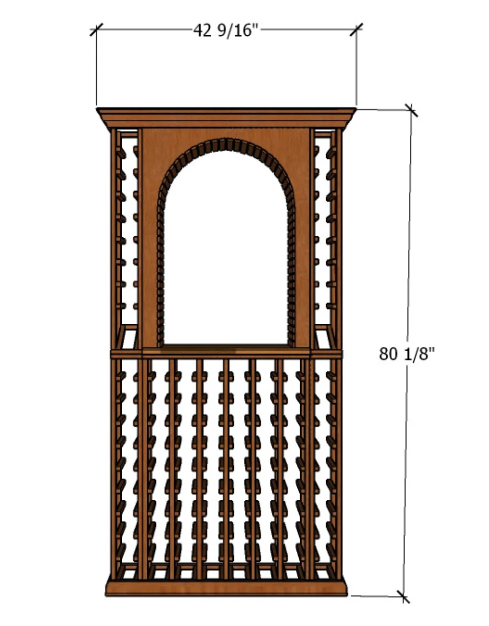 3 Foot Wine Cellar Storage System | 100 Bottle Capacity - Image 5