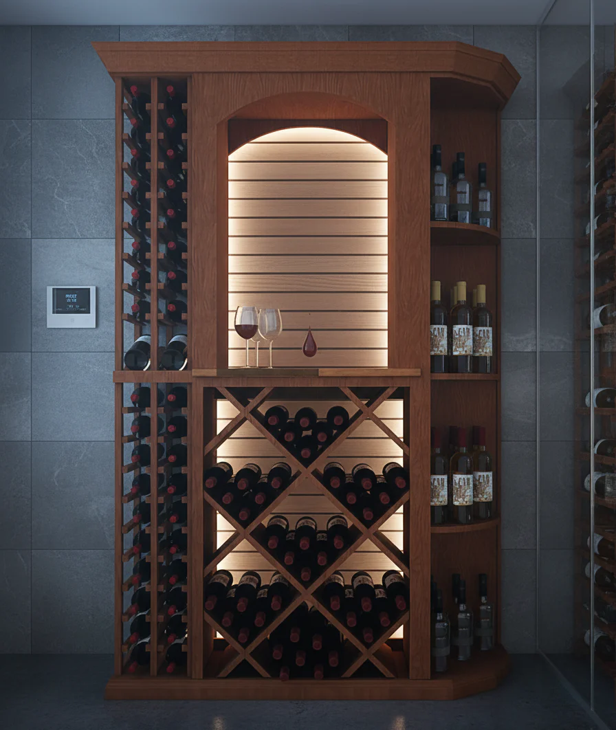 4 Foot Wine Cellar Storage System | 148 Bottle Capacity - Image 3