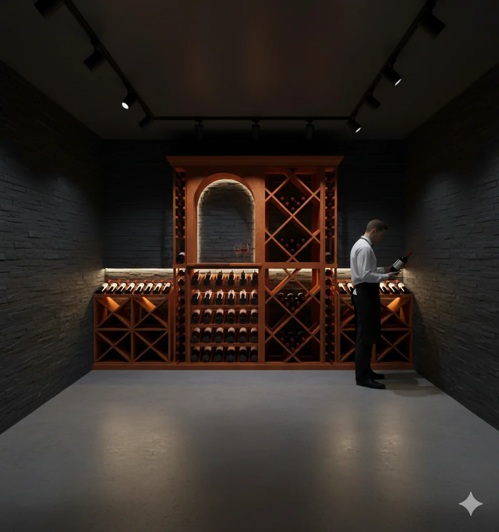 6 Foot Wine Cellar Storage System | 178 Bottle Capacity - Image 4