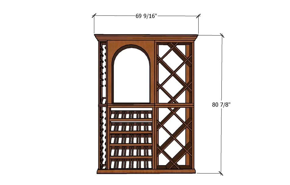 6 Foot Wine Cellar Storage System | 178 Bottle Capacity - Image 5