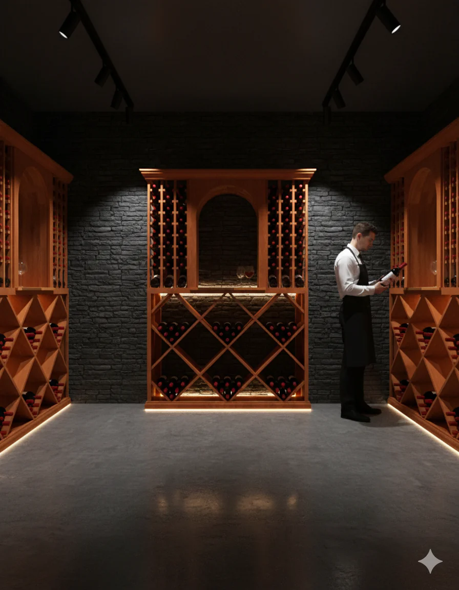 5 Foot Wine Cellar Storage System | 210 Bottle Capacity - Image 3