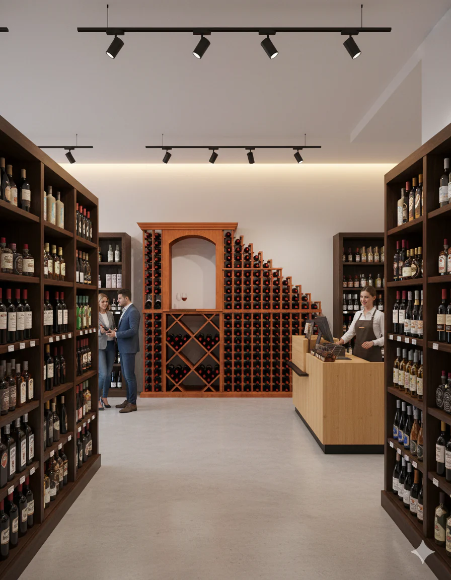 7 Foot Wine Cellar Storage System | 280 Bottle Capacity - Image 3