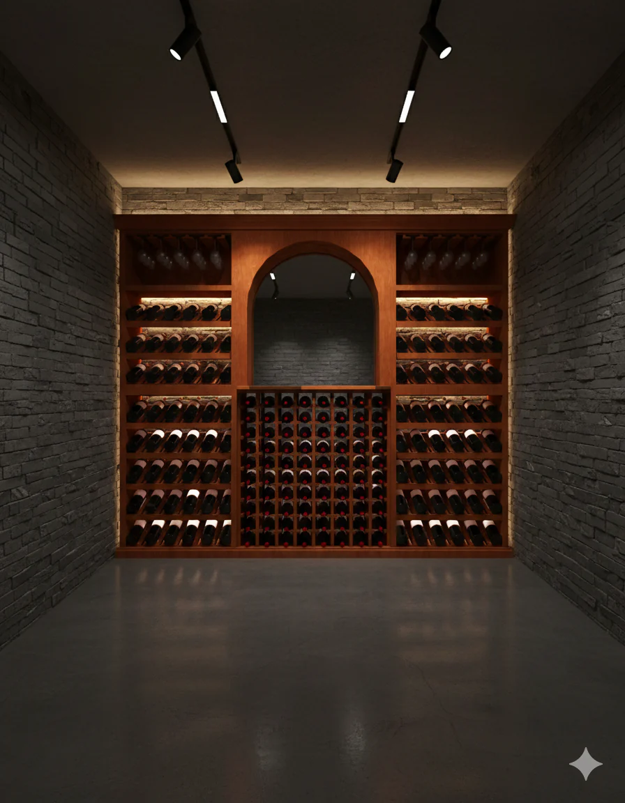 8 Foot Wine Cellar Storage System | 226 Bottle Capacity - Image 3