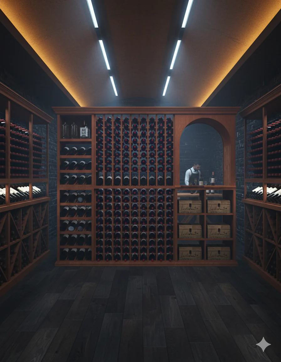 8 Foot Wine Cellar Storage System | 323 Bottle Capacity - Image 3