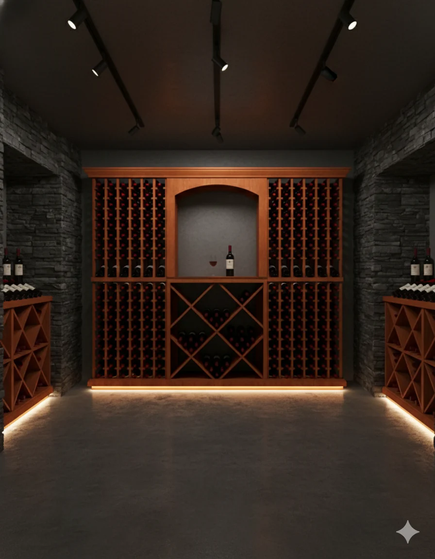 8 Foot Wine Cellar Storage System | 336 Bottle Capacity - Image 3