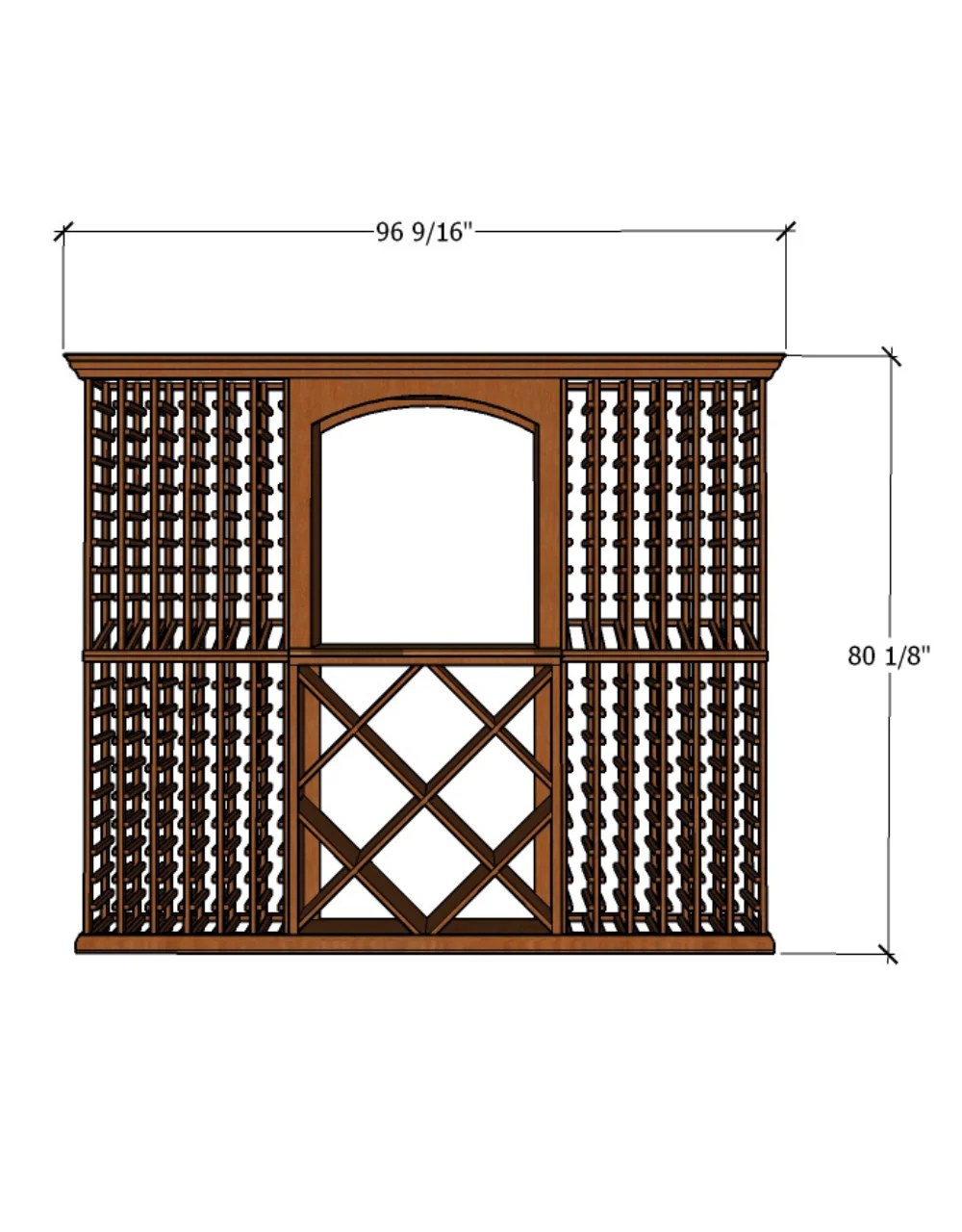 8 Foot Wine Cellar Storage System | 336 Bottle Capacity - Image 4