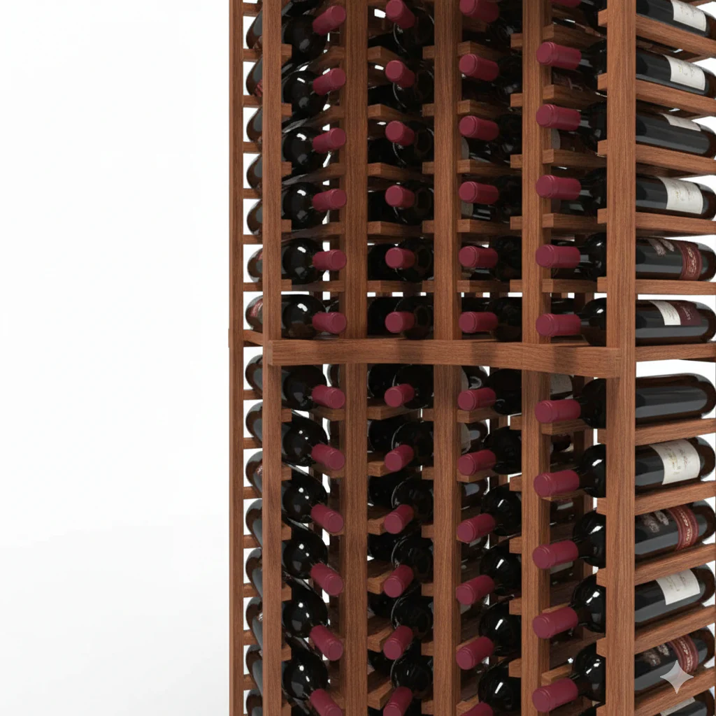 Curved Corner Wine Rack Kit | 96 Bottle 8ft - Image 3