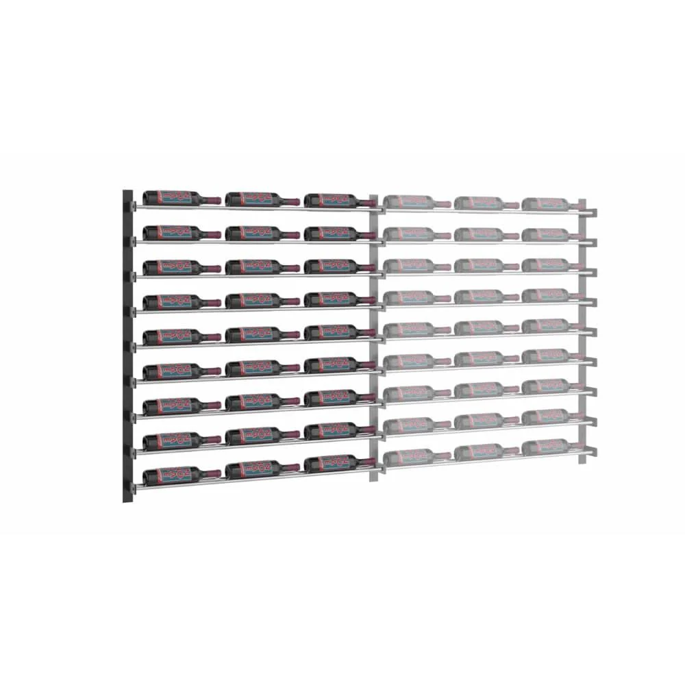 Evolution 45" 3 Column Wine Wall Extension Mounted Metal Rack Expansion Pack - Image 7