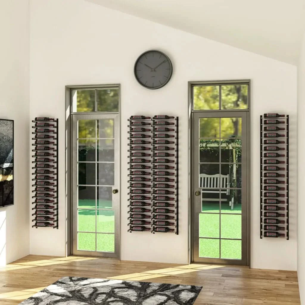 Evolution Wine Wall 5 1C Wall Mounted Metal Wine Rack - Image 3
