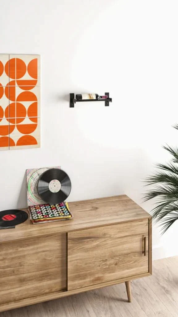 Evolution Wine Wall 5 1C Wall Mounted Metal Wine Rack - Image 4