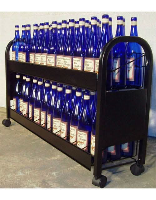 Point of Purchase Retail Wine Display on Wheels - Image 3