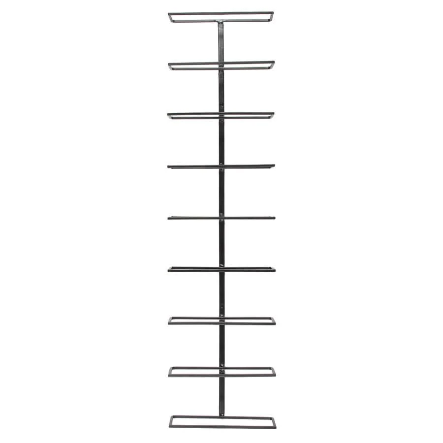 Wine Ledge Metal Wall Mounted 9 Bottle Rack - Image 4